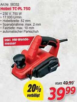 Zgonc Hobel TC-PL 750 Angebot