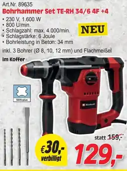 Zgonc Bohrhammer Set TE-RH 34/6 4F +4 Angebot
