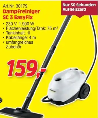 Zgonc Dampfreiniger SC 3 EasyFix Angebot