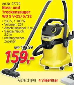 Zgonc Karcher Nass- und Trockensauger WD 5 V-25/5/22 Angebot
