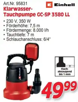 Zgonc Einhell Klarwasser-Tauchpumpe GC-SP 3580 LL Angebot