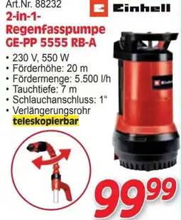 Zgonc Einhell Regenfasspumpe GE-PP 5555 RB-A Angebot