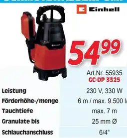 Zgonc Einhell Tauchpumpe GC-DP 3325 Angebot