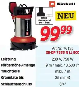 Zgonc Einhell Tauchpumpe Angebot