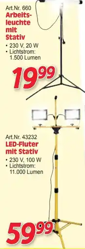 Zgonc LED-Fluter mit Stativ Angebot