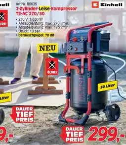 Zgonc Einhell 2-Zylinder-Leise-Kompressor Angebot
