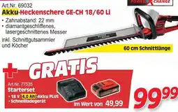 Zgonc Akku-Heckenschere GE-CH 18/60 Li Angebot