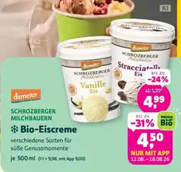 Denn's Biomarkt Schrozberger Milchbauern Bio-Eiscreme Angebot