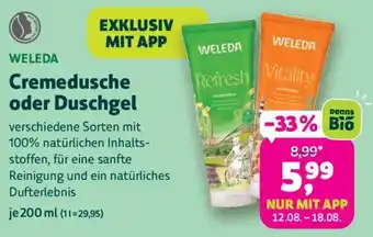 Weleda Cremedusche oder Duschgel