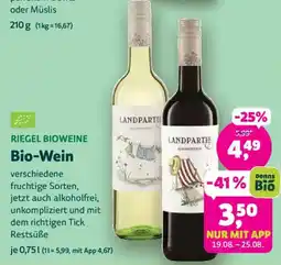 Denn's Biomarkt Riegel Bioweine Bio-Wein Angebot