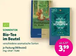 Denn's Biomarkt SONNENTOR Bio-Tee im Beutel Angebot