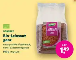 Denn's Biomarkt DENNREE Bio-Leinsaat ganz Angebot