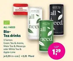 Denn's Biomarkt All I Need Bio-Tea drinks Angebot