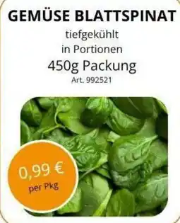 Nemetz Markt Gemüse Blattspinat Angebot
