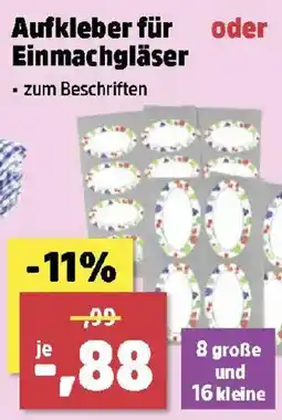 Thomas Philipps Aufkleber für Einmachgläser Angebot