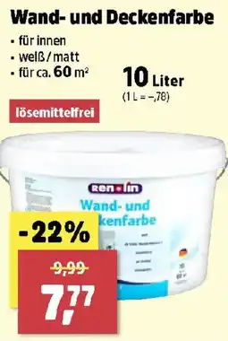Thomas Philipps renolin Wand- und Deckenfarbe Angebot