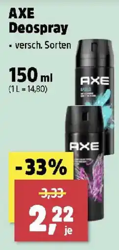Thomas Philipps AXE Deospray Angebot