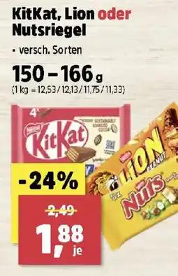 Thomas Philipps KitKat, Lion oder Nutsriegel Angebot