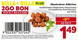 Billa Käsekrainer-Bällchen Angebot