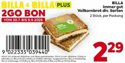 Billa BILLA immer gut Vollkornbrot Angebot