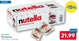 T&G Nutella Portionen Angebot