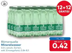 T&G Römerquelle Mineralwasser Angebot