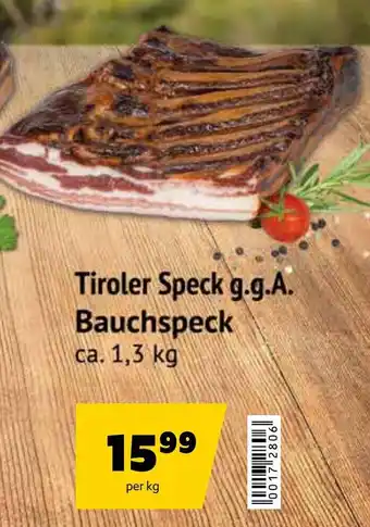 Tiroler Speck g.g.A. Bauchspeck