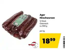 Eurogast Grissemann Ager Hirschwurzen Angebot