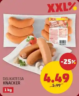 PENNY Delikatessa knacker Angebot