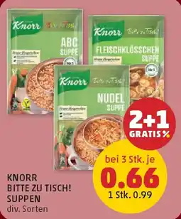 PENNY Knorr bitte zu tisch! suppen Angebot