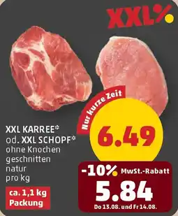 PENNY Xxl karree od. xxl schopf Angebot