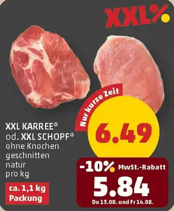 PENNY Xxl karree od. xxl schopf Angebot