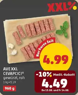 PENNY Ave xxl cevapcici Angebot