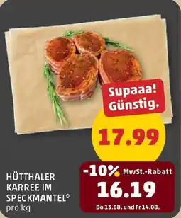 PENNY Hütthaler karree im speckmantel Angebot