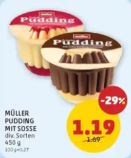 PENNY Müller pudding mit sosse Angebot