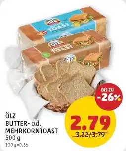 PENNY Ölz butter od. mehrkorntoast Angebot