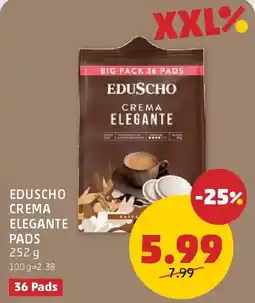 PENNY Eduscho crema elegante pads Angebot