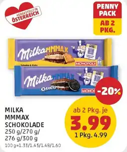 PENNY Milka mmmax schokolade Angebot