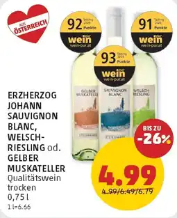 PENNY Erzherzog johann sauvignon blanc, welschriesling od. gelber muskatelle Angebot