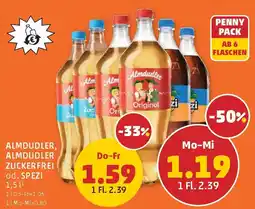 PENNY Almdudler, almdudler zuckerfrei od. spezi Angebot