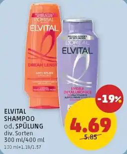 PENNY Elvital shampoo od. spülung Angebot