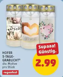 PENNY Hofer 5-tagegrablicht Angebot