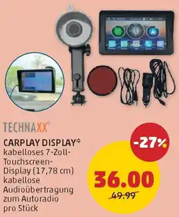 PENNY Technaxx carplay display Angebot