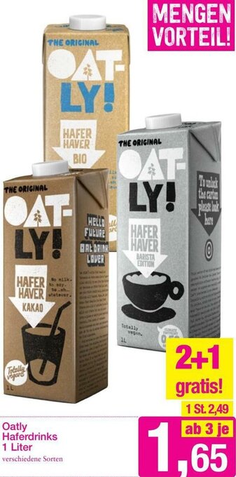 Sutterlüty Oatly Haferdrinks 1 Liter Angebot