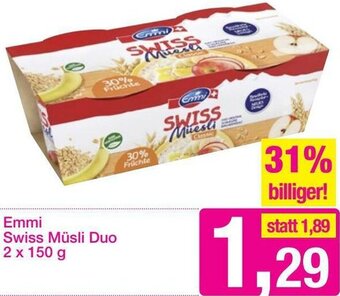Sutterlüty Emmi Swiss Müsli Duo 2x 150 g Angebot
