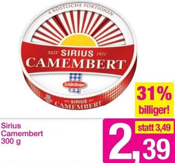 Sutterlüty Sirius Camembert 300g Angebot