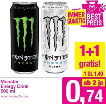 Sutterlüty Monster Energy Drink 500ml Angebot
