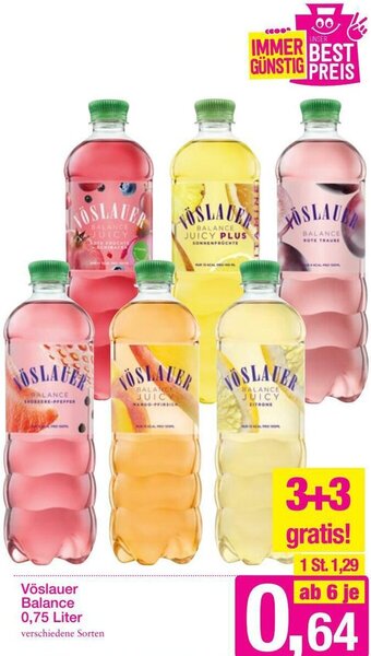 Sutterlüty Vöslauer Balance 0,75 Liter Angebot