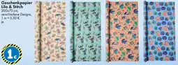 TEDi Geschenkpapier Lilo & Stitch Angebot