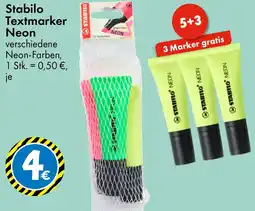 TEDi Stabilo Textmarker Neon Angebot